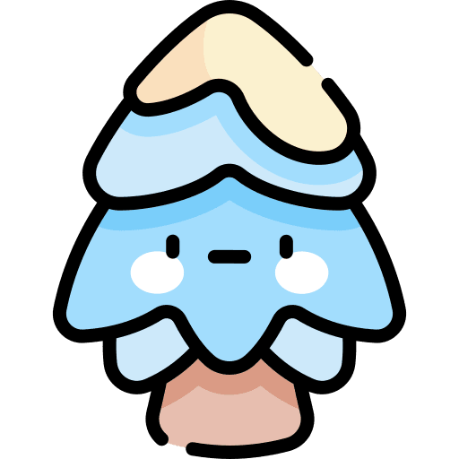 Tree pine season winter icon