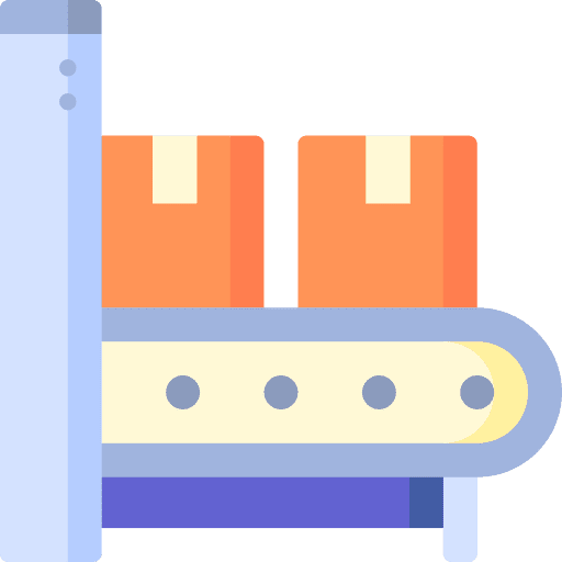 Conveyor belt product conveyor belt parcel icon