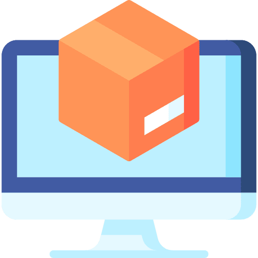 Product logistics delivery package shipping and delivery icon