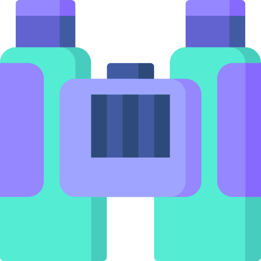 Binoculars camping vision goggles icon