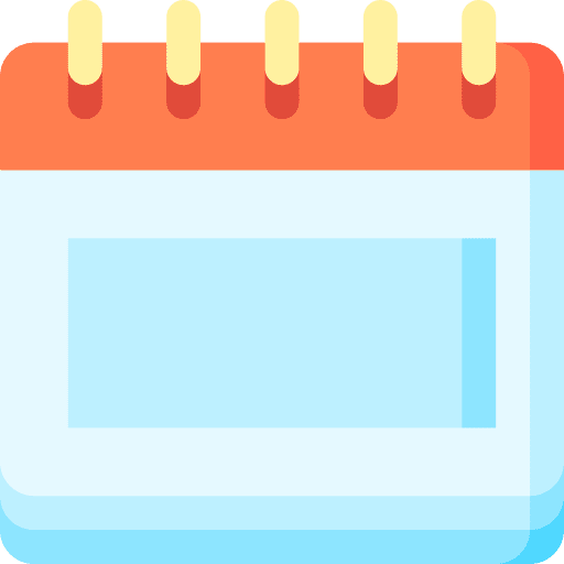Calendar interface administration time and date icon