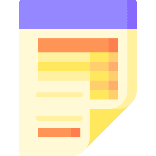 Invoice billing validating ticket receipt icon