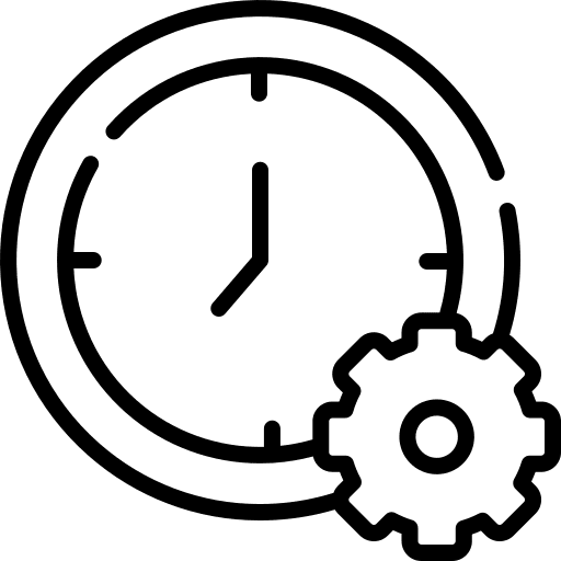 Work time time and date process efficiency icon