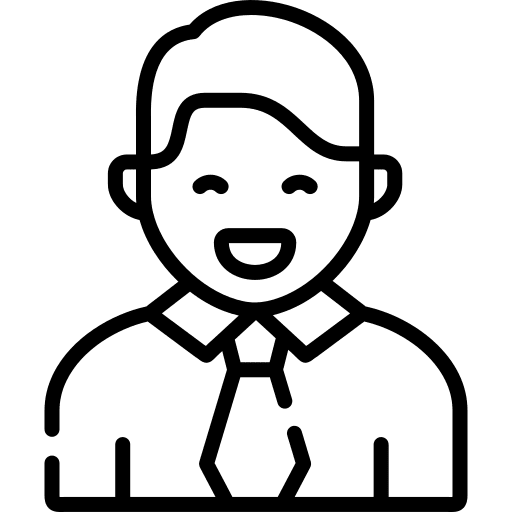 Employee businessman user business person icon