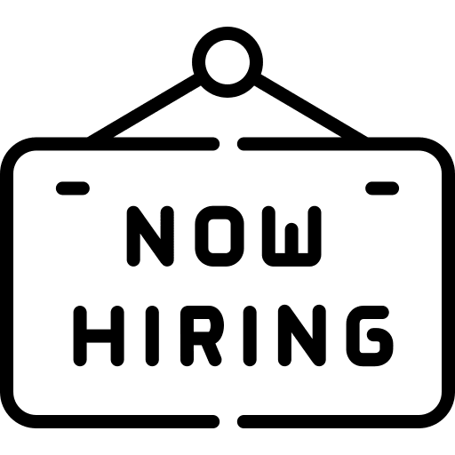 Hiring hire business employing icon