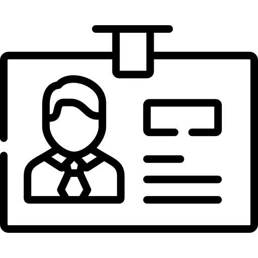 Id card pass identification pay card icon