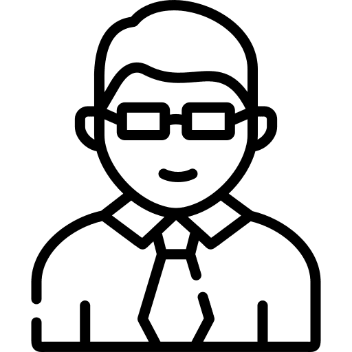 Manager employee job tie icon