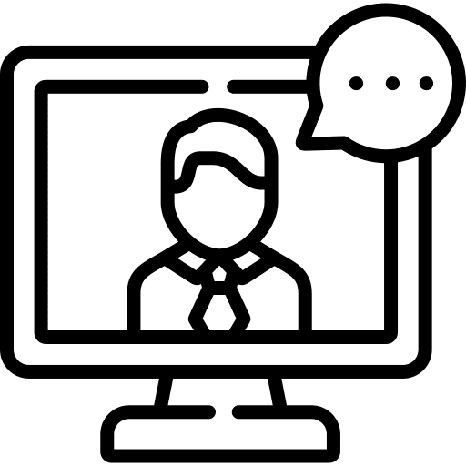 Boss communication user speech balloon icon