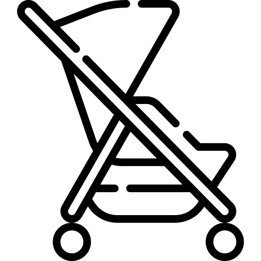 Baby stroller transportation kid and baby wheels icon