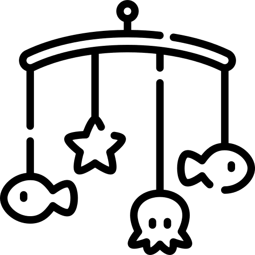 Crib mobile mobile toy crib toy cradle icon