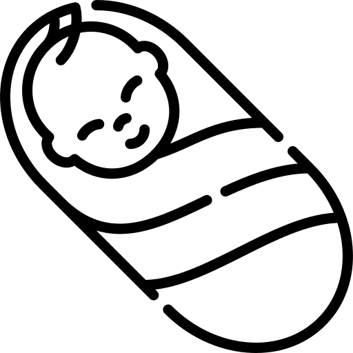 Newborn birth kid and baby newborn icon