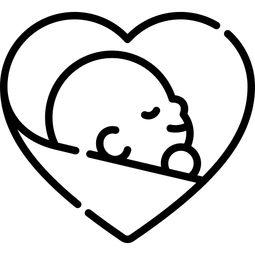 Newborn newborn infant heart icon