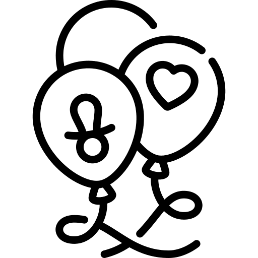 Balloons baby shower balloons newborn icon