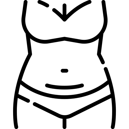 C section body pregnancy marks icon