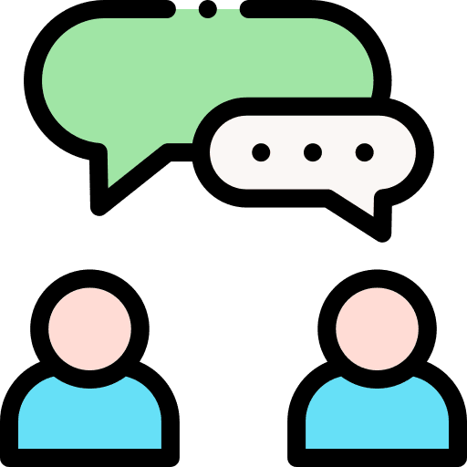 Communication talk people 2 people icon