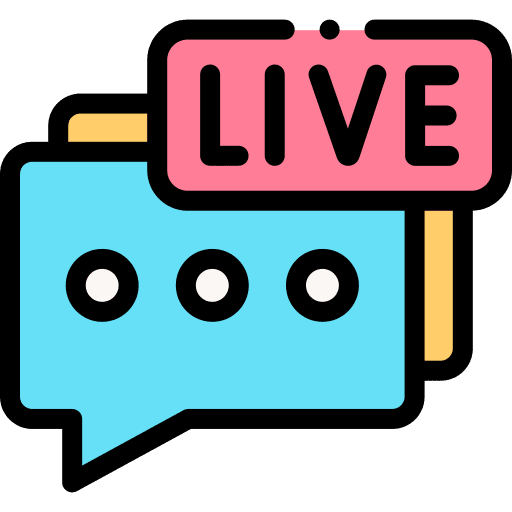 Live chat communications chat dialogue icon