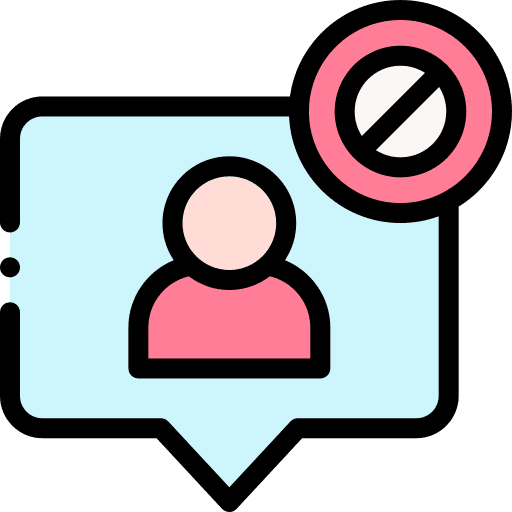 Block user block user blacklist avatar icon