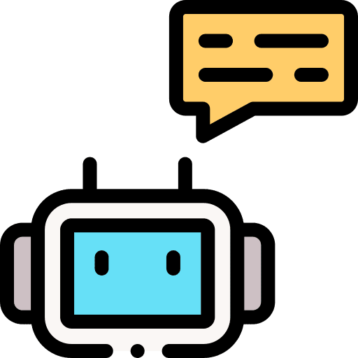 Chatbot future robot electronics icon
