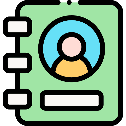 Contact book contact book communications agenda icon