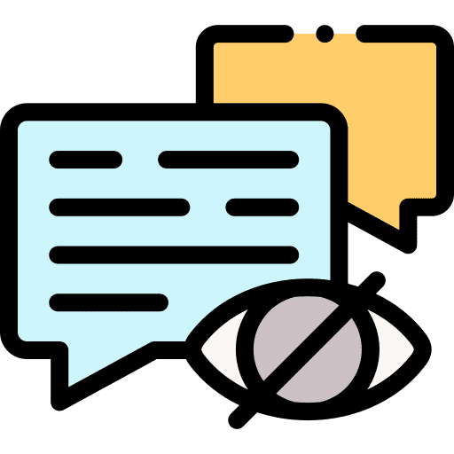 Hidden ui unseen signaling icon