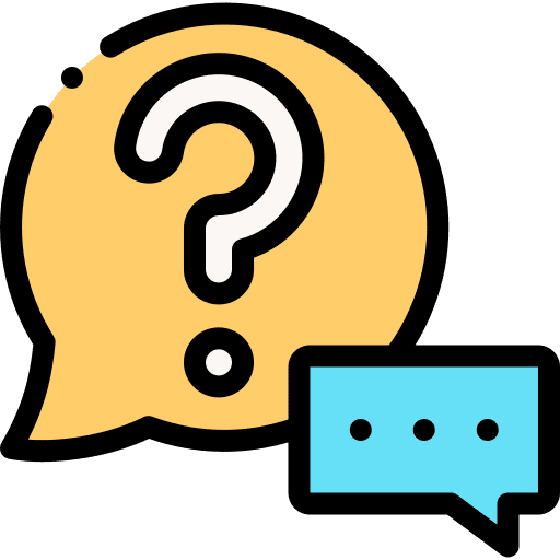 Question speech bubble help question icon