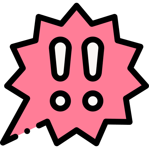 Shout communications exclamation mark shout icon