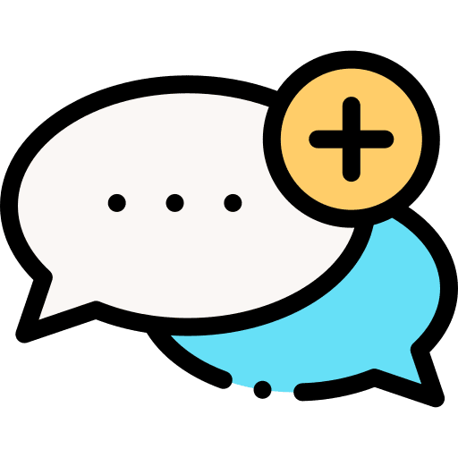 Chat add conversation balloon icon