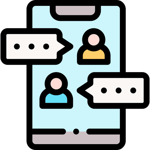 Chat social phone group icon