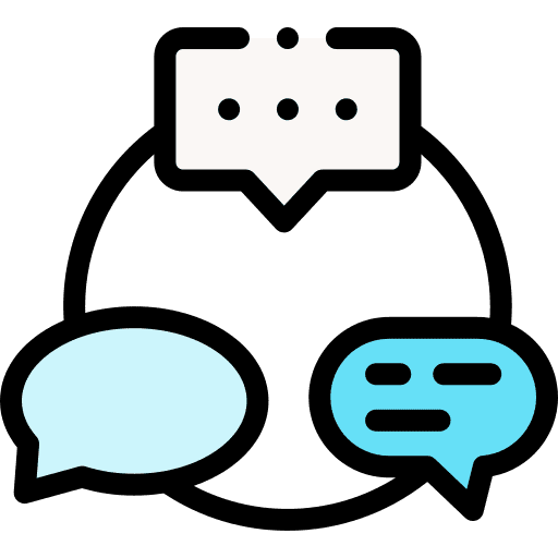 Connection mail dialog discussion icon