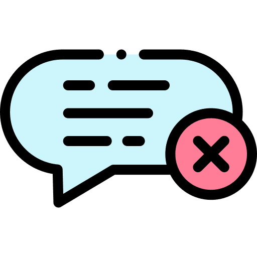 Remove error mistake communications icon