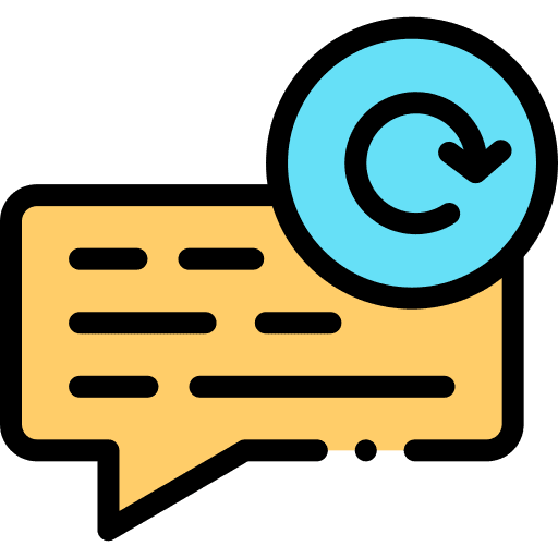 Resend message communications circular arrows icon