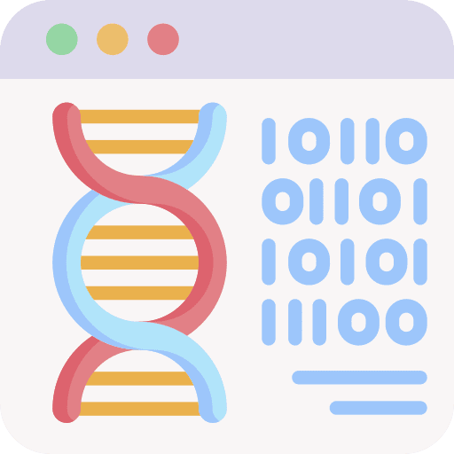 Bioinformatics bioinformatics science biological icon