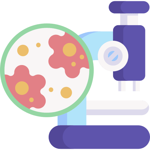 Microscope education scientific medical laboratory icon