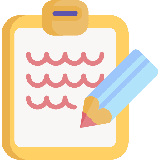 Notes clipboard files and folders document icon