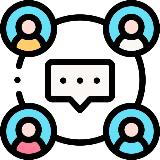 User communication connect connected icon