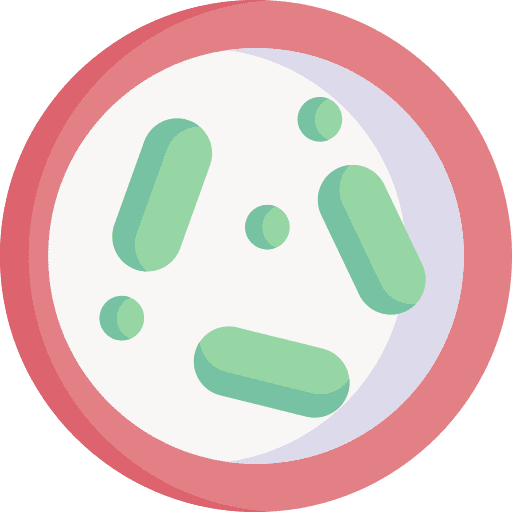 Petri dish microscope virus biology icon