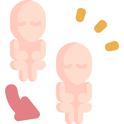 Cloning human healthcare and medical cloning icon