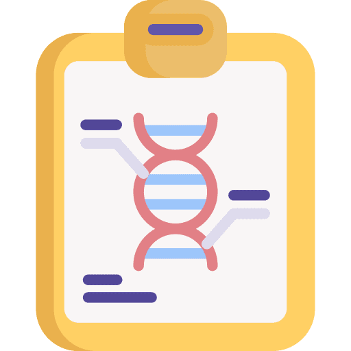 Dna chemistry science clipboard icon