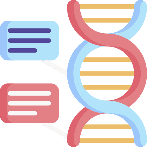 Dna education genetical biology icon