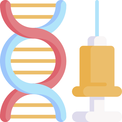 Genetic modification medicine genetic modification dna icon