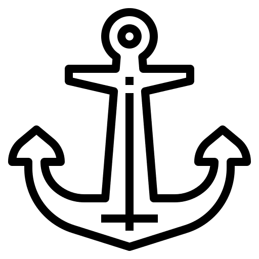 Anchor nautical anchor marine icon