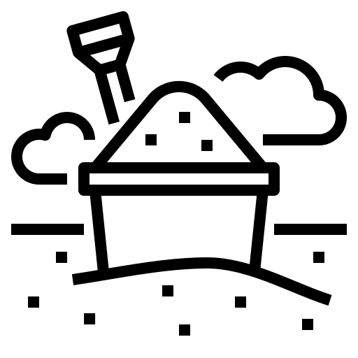 Sand bucket sand bucket summer child icon