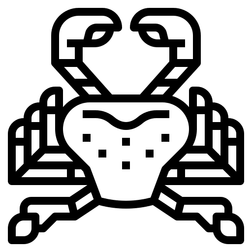 Crab sea sea life wild life icon