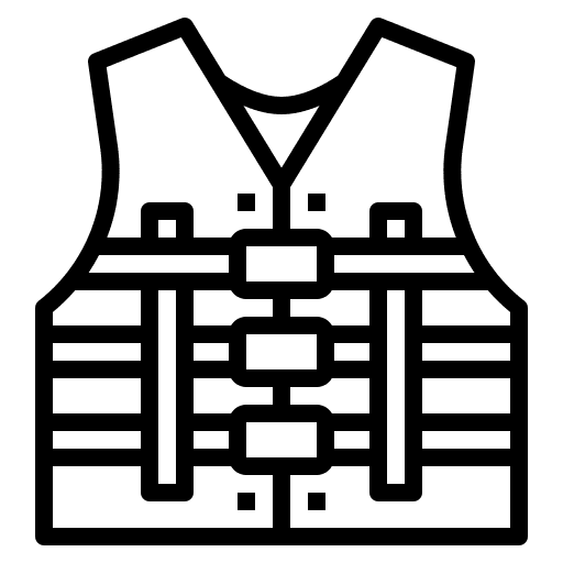 Life vest safety life jacket security icon