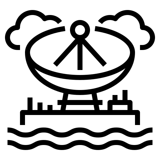 Radar communications security signal icon