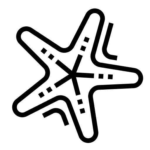 Starfish animal kingdom animals sea icon