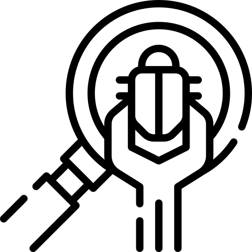 Bug bug malware computing icon