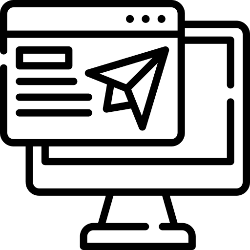 Landing page responsive website web design icon