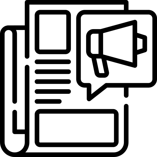 Press release megaphone press release icon