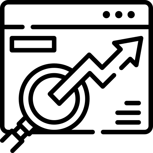 Seo analytics statistics seo icon